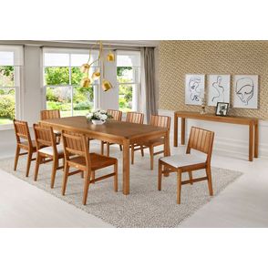 Mesa Jantar Salvador Tampo Madeira 160cm - 60310