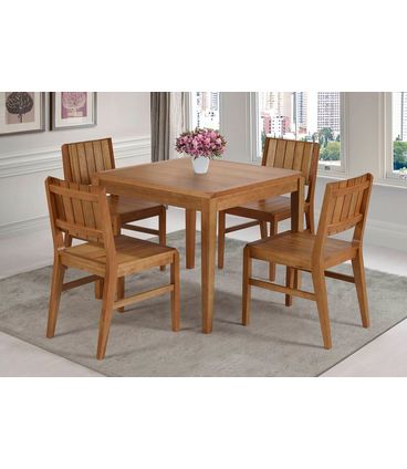 Cadeira Salvador Verniz Jatoba Encosto Ripado 43cm - 40725