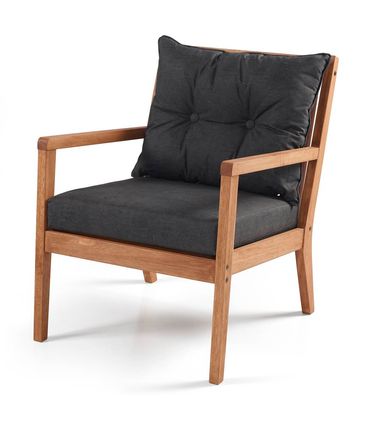 Poltrona Rio Estofado Preto 81cm - 60345