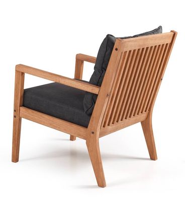 Poltrona Rio Estofado Preto 81cm - 60345