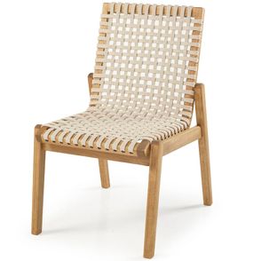 Conjunto Trama Mesa 220cm + Cadeiras Corda Areia - 60501