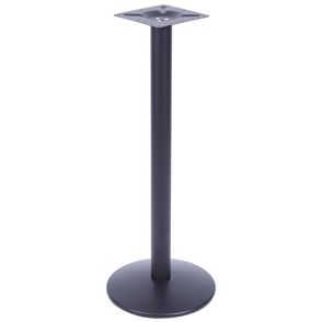 Mesa Bistro Luisiana com Tampo Redondo Imbuia de 60cm Base Ferro Preta - 56924