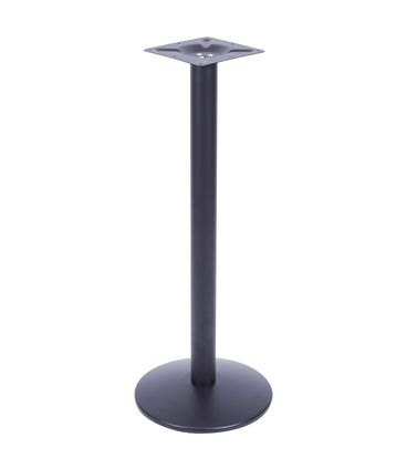 Mesa Bistro Luisiana com Tampo Redondo Preto de 60cm Base Ferro Preta - 60572