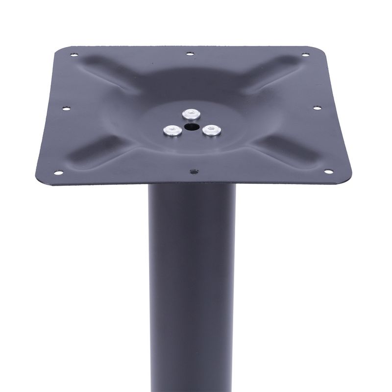 MesaBistroLuisianacomTampoRedondoPretode60cmBaseFerroPreta60572