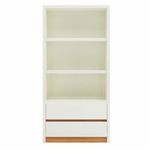 EstanteBraganca2Gavetase3PrateleirasMDFOffWhiteeFreijo183cm57368