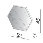 EspelhoHexagonoLogusMediocorOffWhite52cmLARG57970