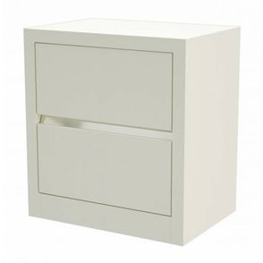 Mesa de Cabeceira Dynamo com 2 Gavetas cor Off White - 57736