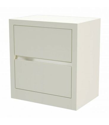 Mesa de Cabeceira Dynamo com 2 Gavetas cor Off White - 57736