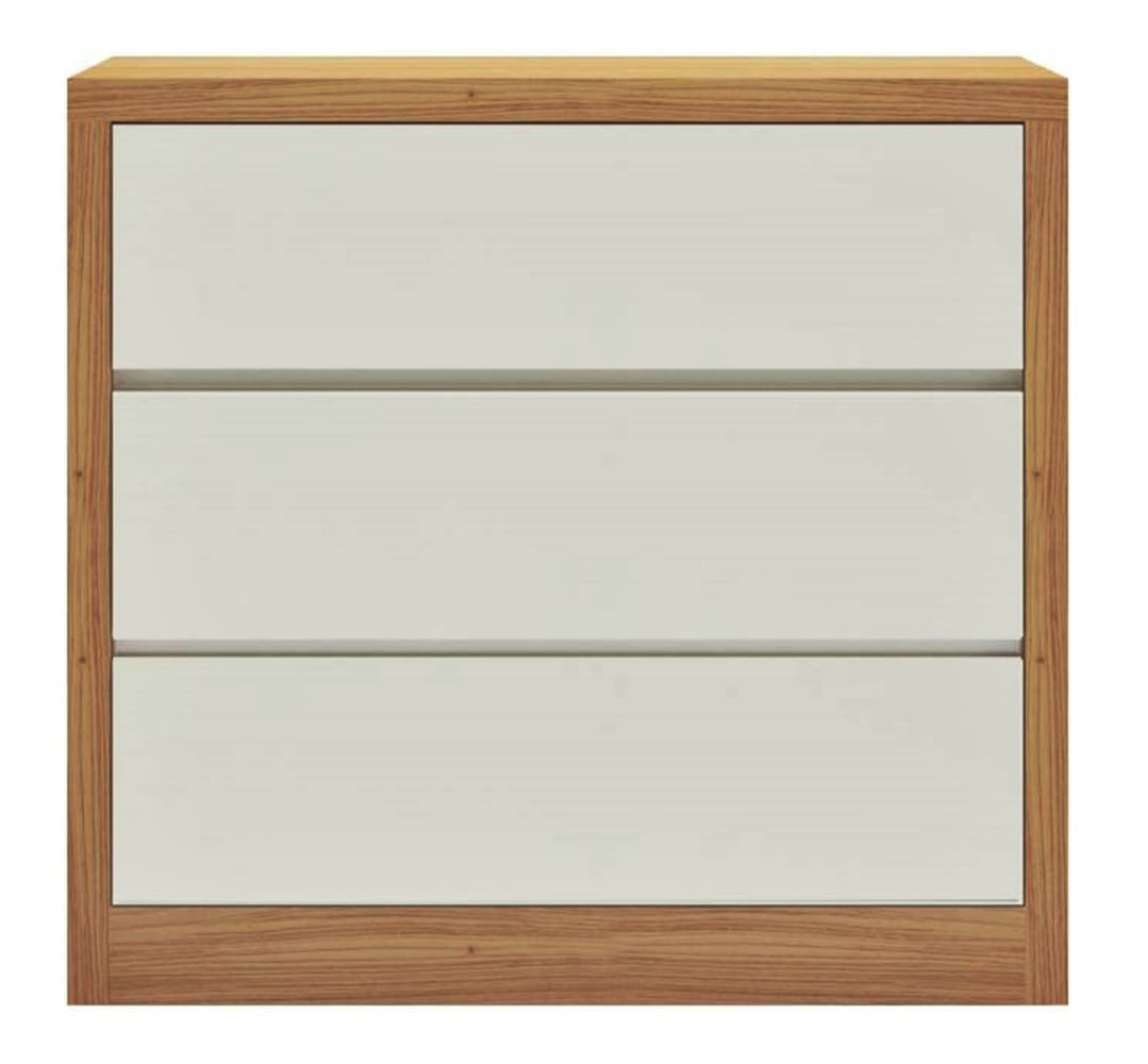 Comoda-Lyra-com-3-Gavetas-cor-Freijo-com-Off-White-90-cm--LARG----55774