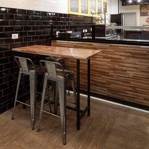 Banqueta Tolix com Encosto cor Bronze 93 cm - 61194
