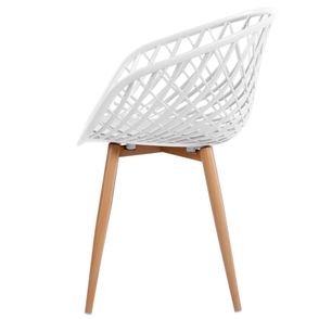 Cadeira Monaco Polipropileno cor Nude com Base Aco - 61200