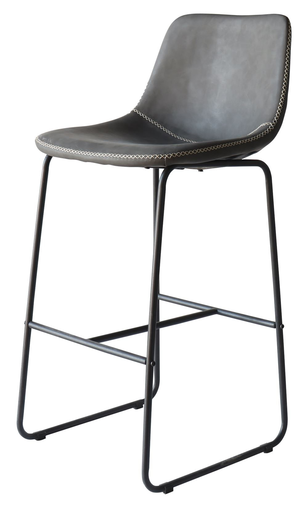 Banqueta-Oxford-Couro-Ecologico-Cinza-Vintage-com-Base-Aco-106-cm---61205