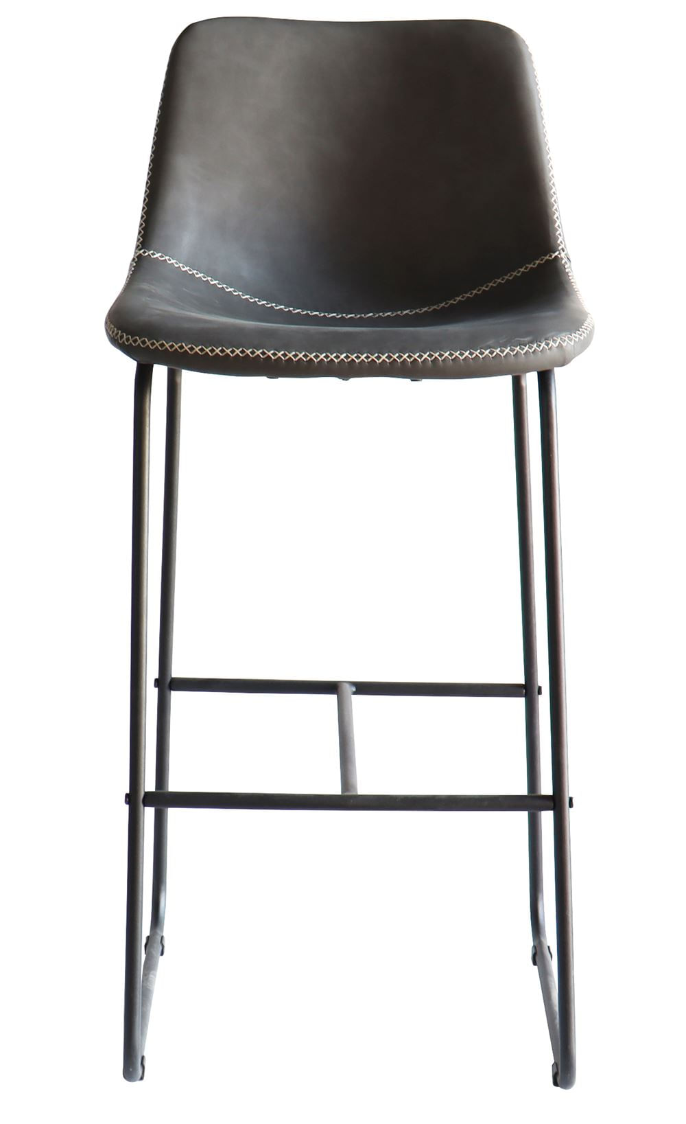 Banqueta-Oxford-Couro-Ecologico-Cinza-Vintage-com-Base-Aco-106-cm---61205