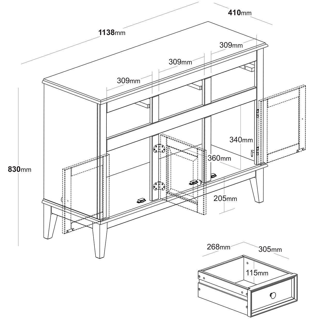 Buffet-Antoine-3-Portas-e-3-Gavetas-Cinza-com-Amendoa-114cm---61259