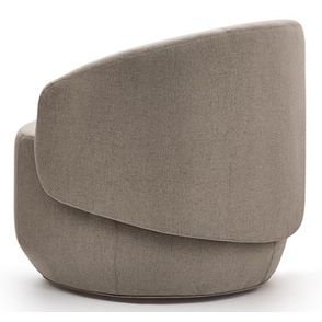Poltrona Ananda Giratoria Cinza 75cm - 61783