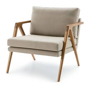 Poltrona Vertice Bege Base Amendoa 76cm - 61820