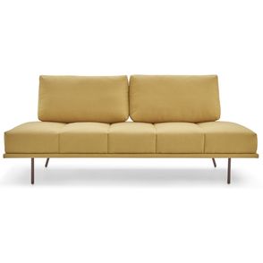 Sofá Cama Loft Amarelo Base Aço Corten 200cm - 61824