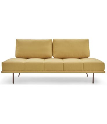 Sofá Cama Loft Amarelo Base Aço Corten 200cm - 61824
