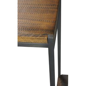 Banqueta Bronx Assento Rustic Brown Pe Aco 75cm  - 38356