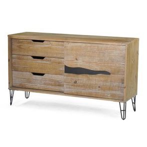 Buffet Aspen Metal Grafite DriftWood 152cm - 61838