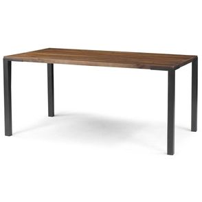 Mesa Jantar Madison Light Rustic Brown Base Grafite 220cm - 61942