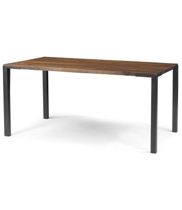 Mesa Jantar Madison Light Rustic Brown Base Grafite 220cm - 61942
