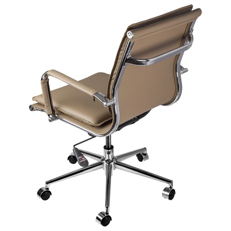 CadeiraOfficeEamesBaixaAssentoCourinoCaramelocomBaseCromada61947