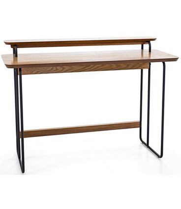 Escrivaninha Narrow Amêndoa Base Preta 120cm - 59079