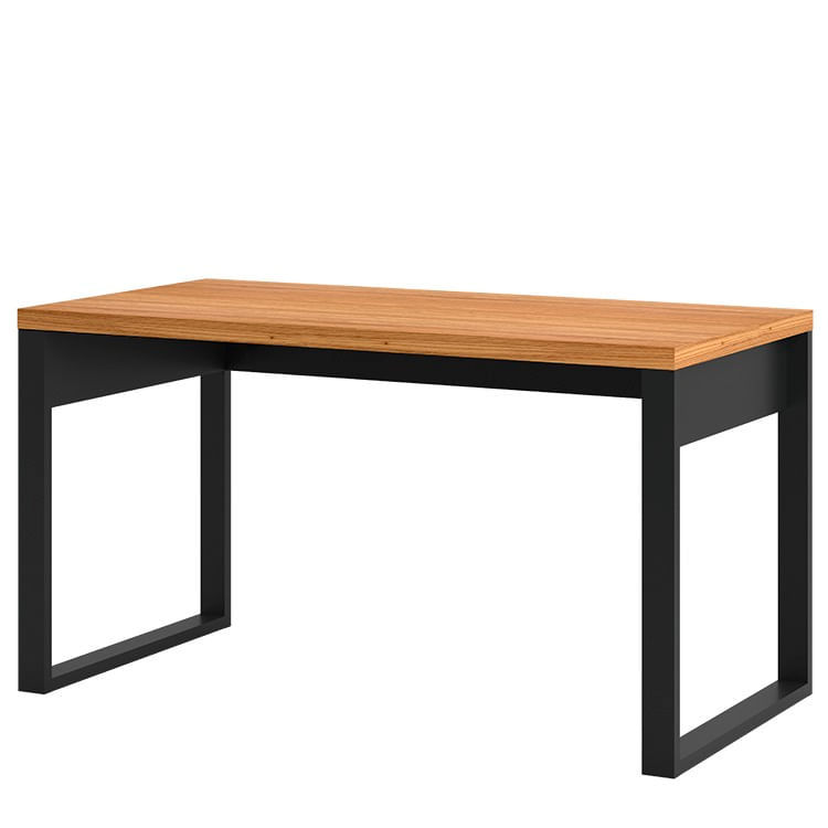 Escrivaninha-Cleveland-cor-Freijo-com-Preto-Fosco-135-cm---62322