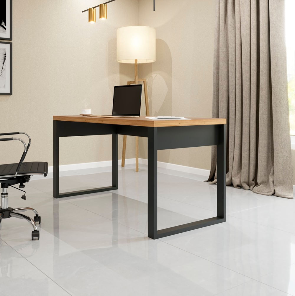 Escrivaninha-Cleveland-cor-Freijo-com-Preto-Fosco-135-cm---62322