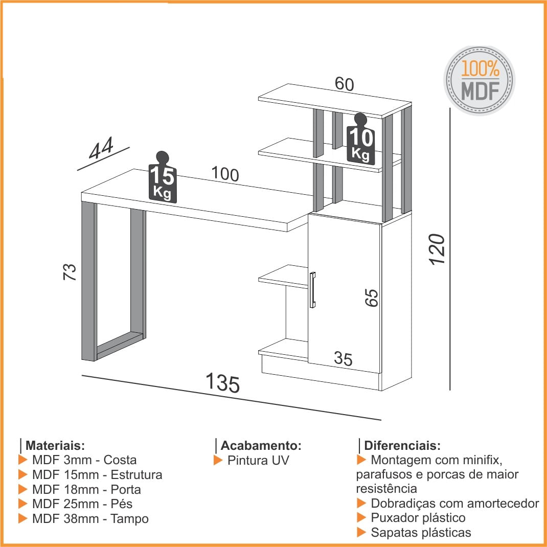 Mesa-Office-Cleveland-1-Porta-cor-Freijo-com-Preto-Fosco-135-cm---62334