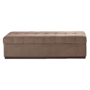 Recamier Baú Tecido Marrom 140cm - 62441