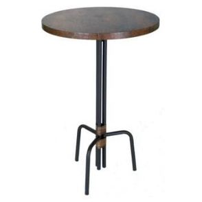 Mesa Bistro Bar Tampo Imbuia Base Preta 100cm - 51071