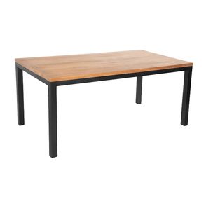 Mesa Jantar Philae Tampo Mel Base Preta 200cm - 62517