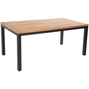 Mesa Jantar Philae Tampo Mel Base Preta 240cm - 62519