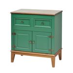 BalcaoMagaliVerde2Portas2GavetasBaseAmendoa74cm58732