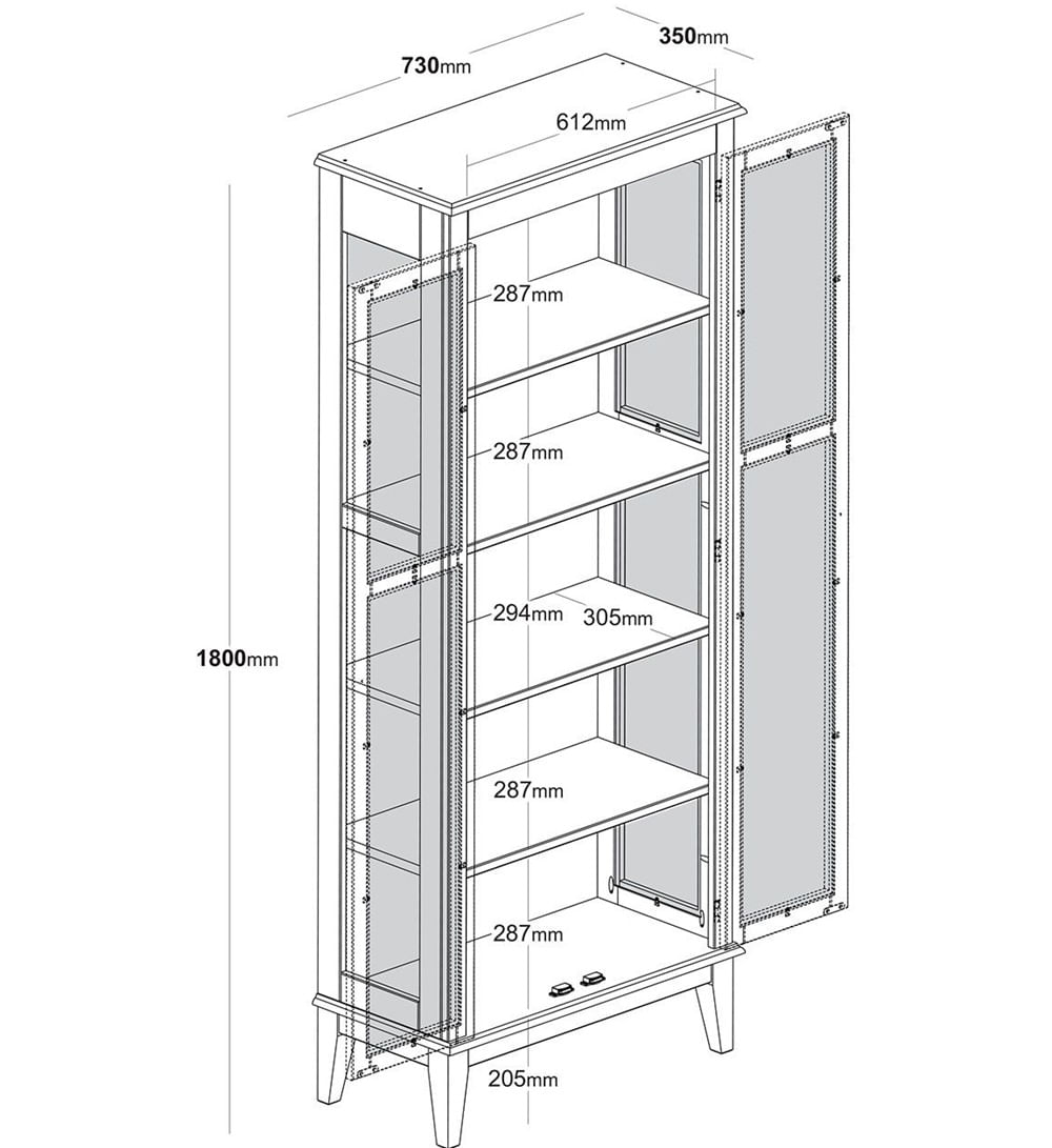 Cristaleira-Remy-Branca-2-Portas-Base-Amendoa-180-cm---58751