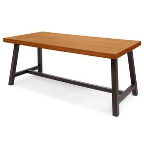 Mesa Jantar Versa Tampo Mel Base Preta 220cm - 62526
