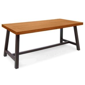 Mesa Jantar Versa Tampo Mel Base Preta 220cm - 62526