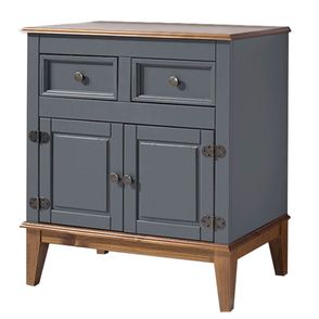 Buffet Antoine 2 Portas e 2 Gavetas Cinza com Amendoa 83cm - 54723