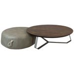 MesaCentroLibanTampoNogueiraBaseChampagneMetalicoPuffCiprienCourissimoSoftFendiCordaoChampagne