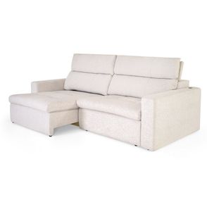 Sofa Retratil Rosoft Linho Branco USB Acoplado 220cm - 62533