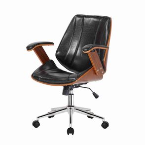 Cadeira Kopenhagen Diretor Caramelo Acabamento Madeira - 62564