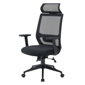 Cadeira Genebra Presidente Preta Regulável 126cm - 58460