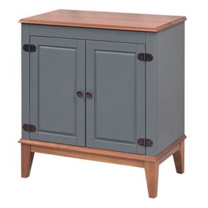 Buffet Antoine 2 Portas cor Cinza e Amendoa 83cm - 60740