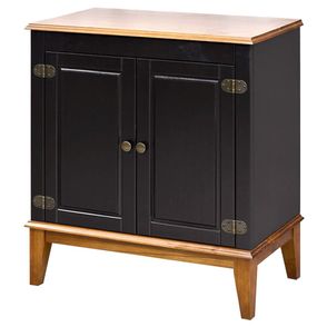 Buffet Antoine 2 Portas cor Preto e Amendoa 83cm  - 60741