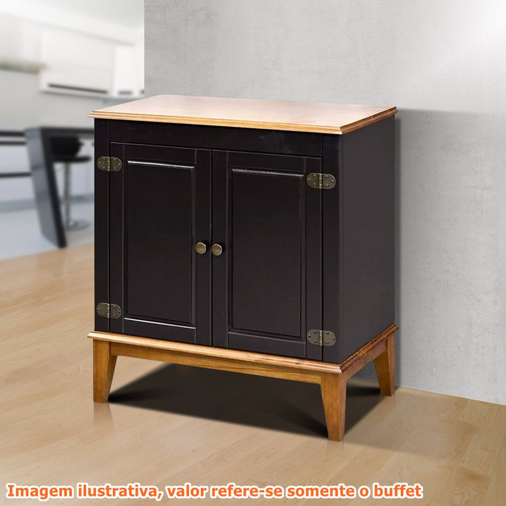 Buffet-Antoine-2-Portas-cor-Preto-e-Amendoa-83cm---60741