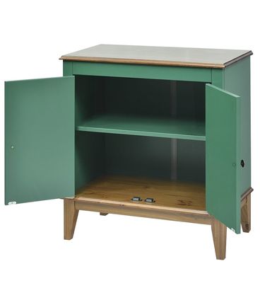 Buffet Antoine 2 Portas cor Verde e Amendoa 83cm - 62622