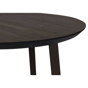 Mesa Apoio Liban Tampo Nogueira Base Aco Corten 60cm - 62656