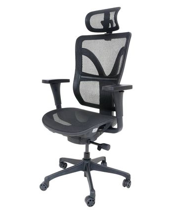 Cadeira Office Darix Giratória Tela Preta Base Piramildal 109cm - 62720